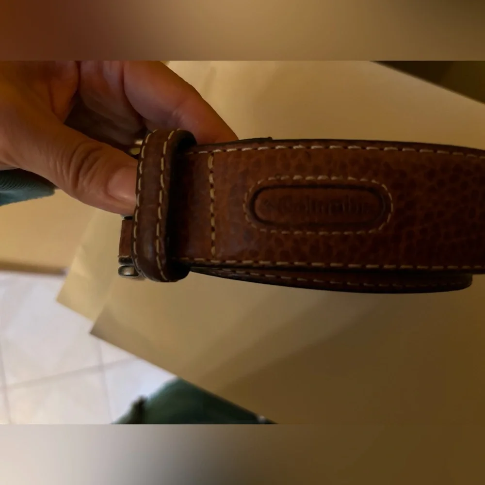 Columbia Belt Sportswear Men’s 44/110x 1.25” Brown Genuine Leather